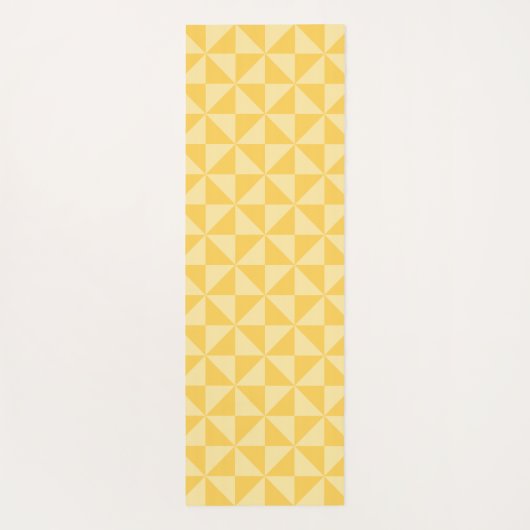 Elegante Bloemige Cute Meisjesachtige Boho Gele Zo Yogamat (Achterkant)