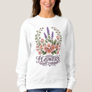 Elegante Bloemige Dames Sweatshirt