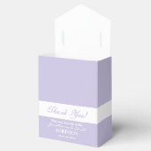 Elegante bloemige dankjeshuwelijk bedankdoosjes (Geopend)