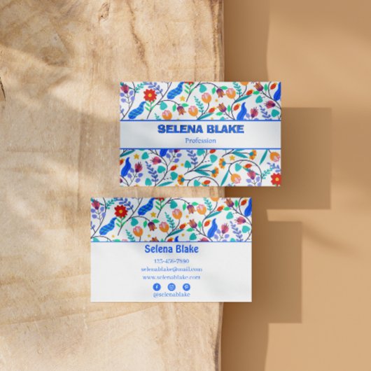 Elegante bloemige esthetiek | Modern en stijlvol Visitekaartje