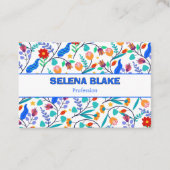 Elegante bloemige esthetiek | Modern en stijlvol Visitekaartje (Voorkant)