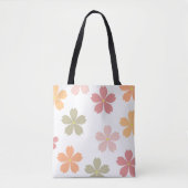 Elegante Bloemige Esthetische Jumbo Tas  (Voorkant)