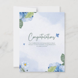 Elegante bloemige felicitatie  briefkaart