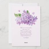 Elegante Bloemige Gelukkige Moederdag Foto Feestdagenkaart (Achterkant)