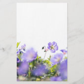 Elegante bloemige gepersonaliseerde briefpapier (Achterkant)