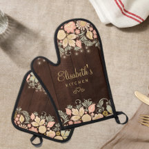 Elegante bloemige gepersonaliseerde