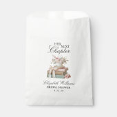 Elegante bloemige haar volgende hoofdstuk bruidsme bedankzakje (Voorkant)