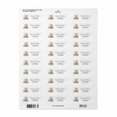 Elegante Bloemige Haar Volgende Hoofdstuk Bruidsui Etiket (Full Sheet)