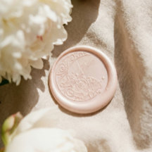 Elegante Bloemige Halvemaan Monogram Quinceanera