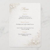 Elegante Bloemige Huwelijksmenu Sjabloon Menu (Voorkant)