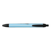 Elegante Bloemige Initiaal B Zwarte Inkt Pen (Achterkant)