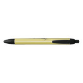 Elegante Bloemige Initiaal D Zwarte Inkt Pen (Achterkant)