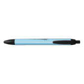 Elegante Bloemige Initiaal E Zwarte Inkt Pen (Achterkant)
