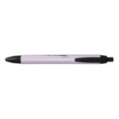 Elegante bloemige initiaal F Zwarte Inkt Pen (Achterkant)