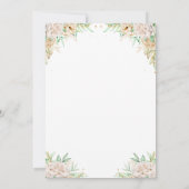 Elegante bloemige islamitische nikah-uitnodiging kaart (Achterkant)
