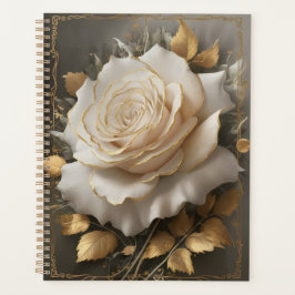 Elegante Bloemige Kunst Design Planner