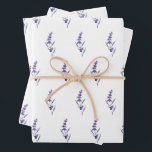 Elegante bloemige lavendel inpakpapier vel<br><div class="desc">Elke aanstaande moeder verdient een feestje,  dus zorg ervoor dat je haar overlaadt met al je liefde en wat leuke cadeaus! Organiseer de perfecte baby shower met deze elegante lavendel benodigdheden.</div>