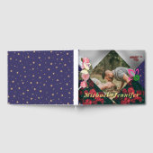 Elegante Bloemige Minimalistische Aangepaste Foto  Gastenboek (Volledig)