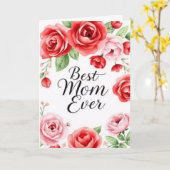 Elegante Bloemige Moderne Moederdagkaart Kaart (Gele Bloem)