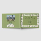 Elegante Bloemige Omhelzing Bruiloft Gastenboek (Volledig)