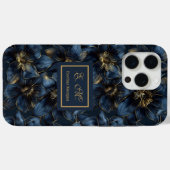 Elegante bloemige op maat gemaakte naam iPhone Swe Case-Mate iPhone Case (Achterkant (horizontaal))