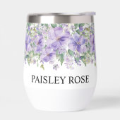 Elegante Bloemige Paarse Bruidsmeisjesfeest (Links)