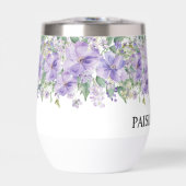 Elegante Bloemige Paarse Bruidsmeisjesfeest (Voorkant)