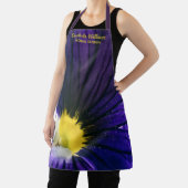 Elegante bloemige Paarse pansy macro foto Schort (Insitu)