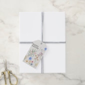 Elegante bloemige Pasen-cadeaubijlage Cadeaulabel (Met Touw)