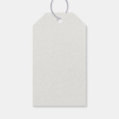 Elegante bloemige Pasen-cadeaubijlage Cadeaulabel (Achterkant)