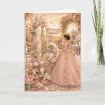 Elegante bloemige Quinceañera Sweet 15 verjaardags