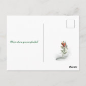 Elegante bloemige quote briefkaart (Achterkant)