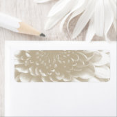 Elegante bloemige retouradreslabels etiket (Insitu)