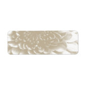 Elegante bloemige retouradreslabels etiket (Voorkant)