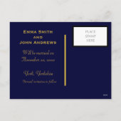 Elegante bloemige 'Save the Date'-aankondiging bri Feestdagenkaart (Achterkant)