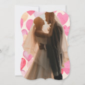 Elegante Bloemige 'Save the Date'-kaart Save The Date (Achterkant)