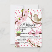 Elegante bloemige save the date sjabloon, wilde bl (Voorkant)