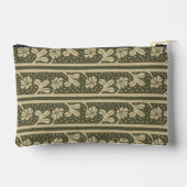 Elegante bloemige strepen Beige en Sage Green Etui (Achterkant)