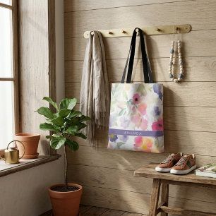 Elegante bloemige trendy chic stijlvolle tas
