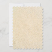 Elegante bloemige tropische strand bruiloftsrecept kaart (Achterkant)