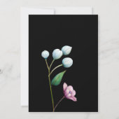 Elegante Bloemige Trouwdag Zachte Botanische Roman Kaart (Achterkant)