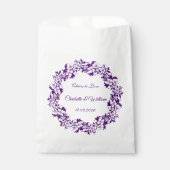 Elegante bloemige trouwdesign bedankzakje (Voorkant)