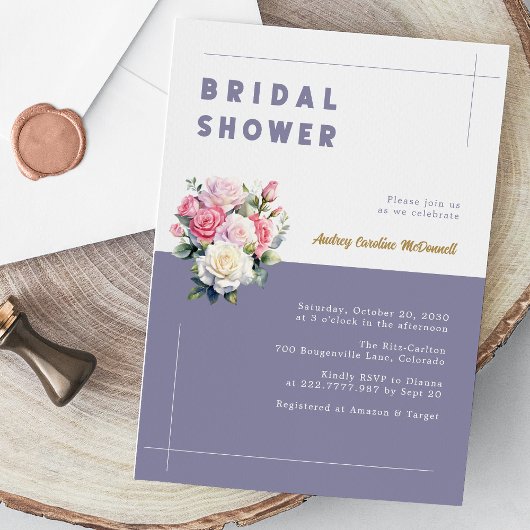 Elegante Bloemige Trouwfeest Uitnodiging Modern