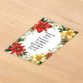 Elegante bloemige trouwlijst acryl uitnodigingen (Laagn)