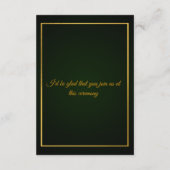 Elegante Bloemige Trouwuitnodiging | Aanpasbaar RSVP Kaartje (Achterkant)