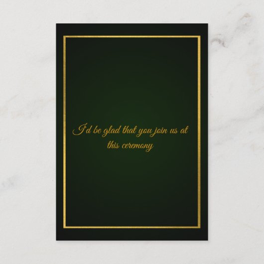 Elegante Bloemige Trouwuitnodiging | Aanpasbaar RSVP Kaartje (Achterkant)