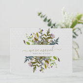 Elegante Bloemige Verhuisbericht Script Aankondigi Aankondiging (Staand voorkant)