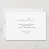 Elegante bloemige verhuisd script aankondiging (Achterkant)