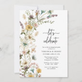 Elegante Bloemige Verloving Kaart (Voorkant)