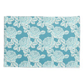 Elegante Bloemige Vintage Charme Kussensloop (Achterkant)